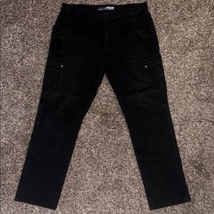 Carhartt Black Cargo Trousers with Utility Pockets